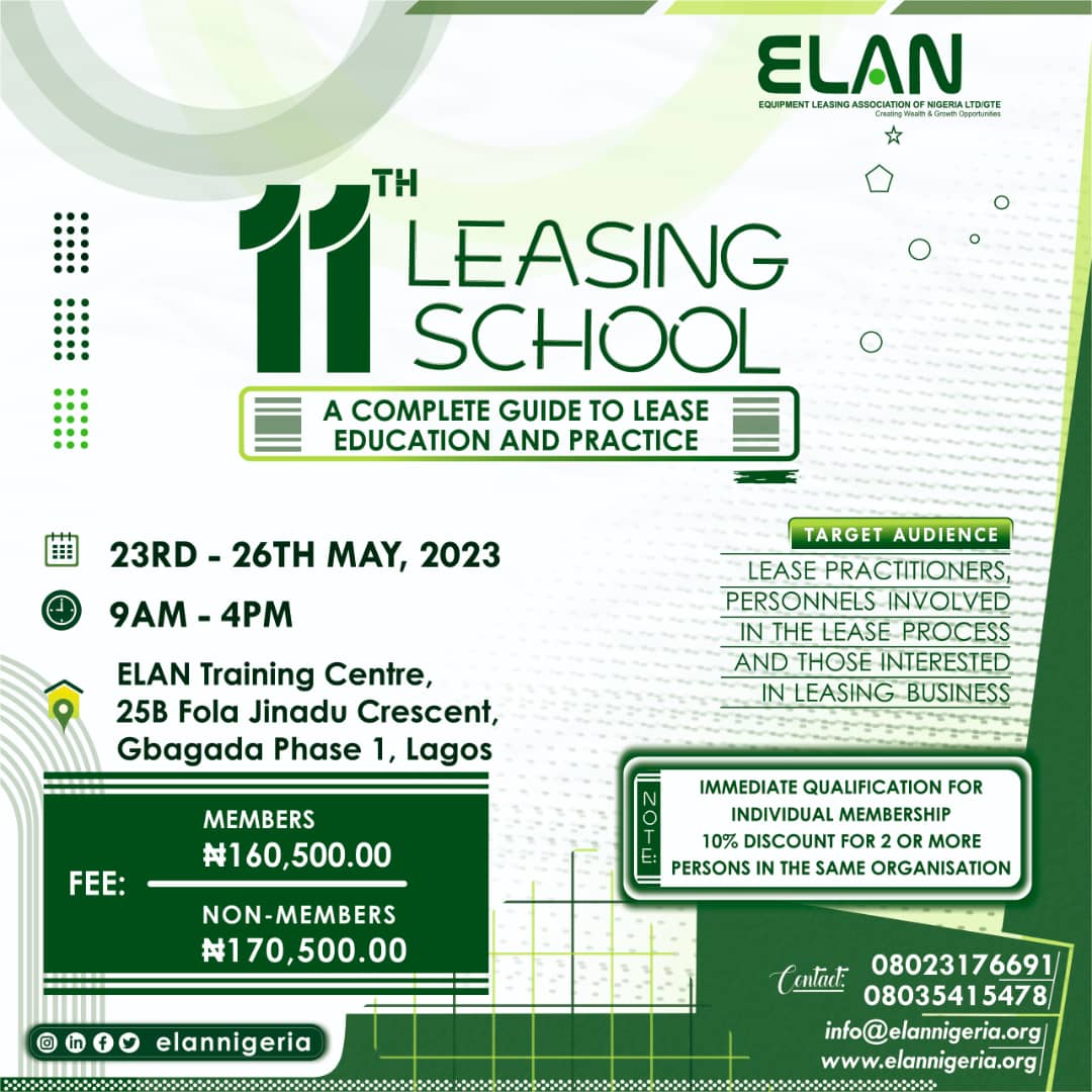 LEASING SCHOOL: 23RD  – 26TH MAY, 2023