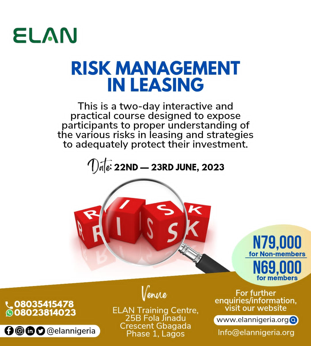 RISK MANAGEMENT IN LEASING: 22ND – 23RD JUNE, 2023