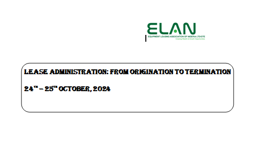 Lease Administration: From origination to termination: 24th – 25th October, 2024