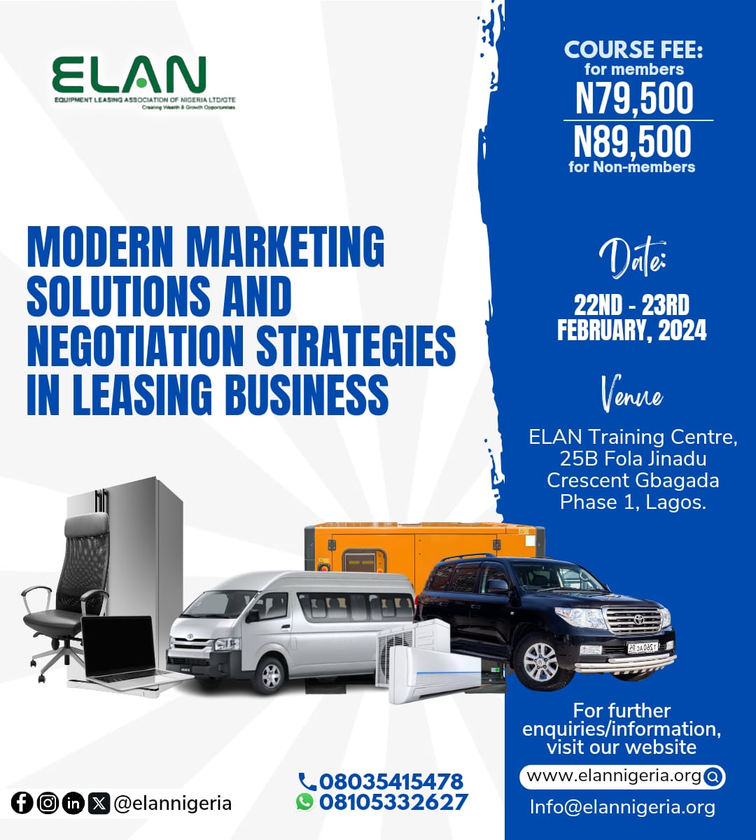 Modern Marketing Solutions and Negotiation strategies in Leasing Business: 22nd – 22rd February, 2024